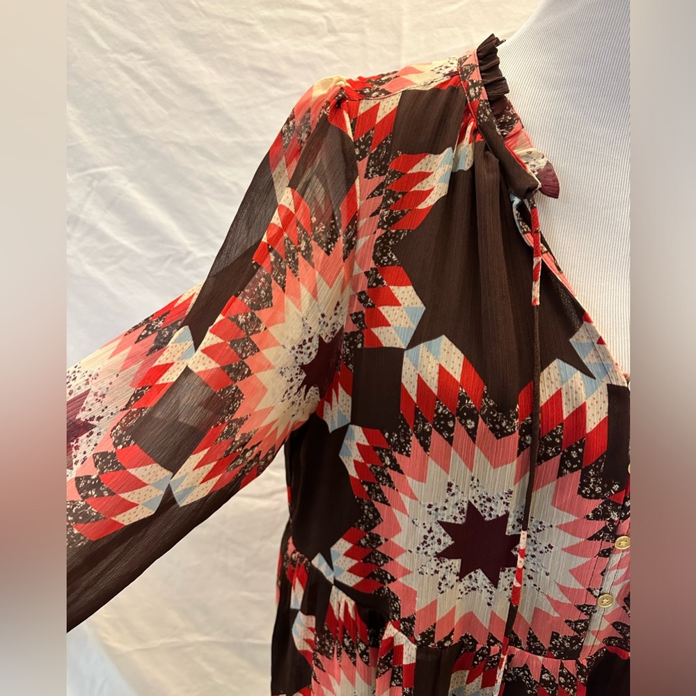 Loft Patchwork Print Dress - image 4